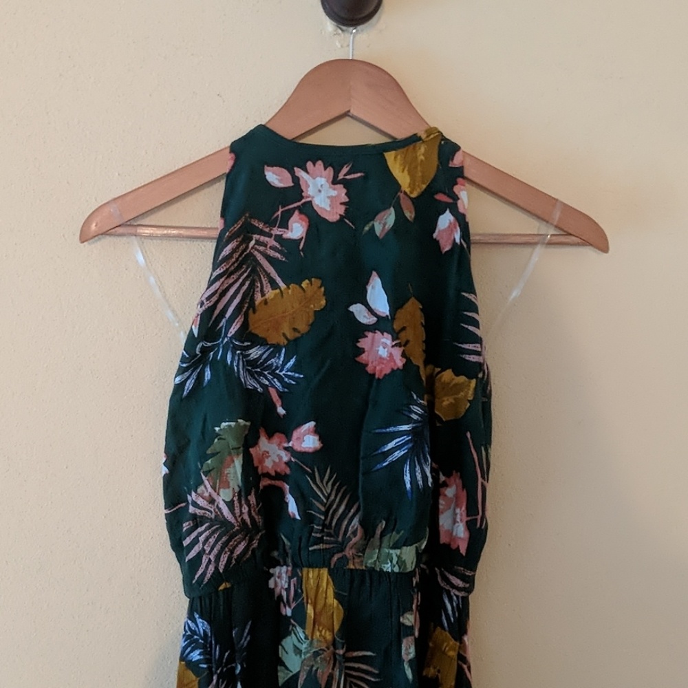 Green Floral dress